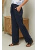 Fleur de Lin Linnen broek "Garancel" donkerblauw
