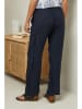 Fleur de Lin Linnen broek "Garancel" donkerblauw