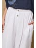 Fleur de Lin Leinen-Marlenehose "Kendra" in Weiß