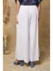Fleur de Lin Lniane spodnie "Kendra" w kolorze białym