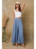 Fleur de Lin Leinen-Marlenehose "Kendra" in Blau