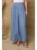 Fleur de Lin Leinen-Marlenehose "Kendra" in Blau