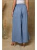 Fleur de Lin Leinen-Marlenehose "Kendra" in Blau
