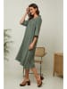Joséfine Leinenkleid "Granael" in Oliv