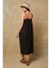 Joséfine Lniana sukienka "Louisa" w kolorze czarnym