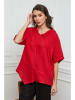 Joséfine Leinen-Bluse  in Rot