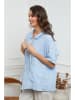 Joséfine Leinen-Bluse  in Hellblau