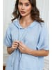 Joséfine Leinen-Bluse  in Hellblau