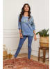 Fleur de Lin Bluse "Johnson" in Blau