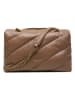 Pinko Skórzana torebka w kolorze jasnobrązowym - 27 x 19 x 11 cm