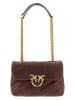 Pinko Leren schoudertas pruimkleurig - (B)27 x (H)18 x (D)11 cm