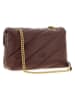Pinko Leren schoudertas pruimkleurig - (B)27 x (H)18 x (D)11 cm
