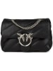 Pinko Leren schoudertas zwart - (B)22 x (H)15 x (D)10 cm