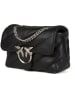 Pinko Leren schoudertas zwart - (B)22 x (H)15 x (D)10 cm