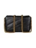 Pinko Leder-Umhängetasche in Schwarz - (B)18 x (H)13 x (T)7 cm