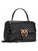 Pinko Leren handtas zwart - (B)34 x (H)22 x (D)13 cm