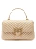 Pinko Leren schoudertas zandkleurig - (B)26 x (H)17 x (D)8 cm
