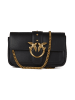 Pinko Leder-Umhängetasche in Schwarz - (B)20 x (H)12 x (T)4 cm