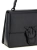 Pinko Leren handtas zwart - (B)25 x (H)18 x (D)8,5 cm