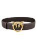 Pinko Leren riem zwart