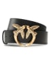 Pinko Leren riem zwart