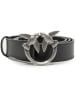 Pinko Leren riem zwart