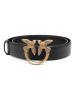 Pinko Leren riem zwart