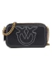 Pinko Leren schoudertas zwart - (B)18 x (H)10 x (D)6 cm