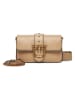 Pinko Leder-Umhängetasche in Beige - (B)22 x (H)14 x (T)6 cm
