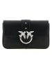 Pinko Leder-Umhängetasche in Schwarz - (B)22 x (H)14 x (T)6 cm