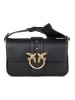 Pinko Leren schoudertas zwart - (B)22 x (H)14 x (D)6 cm