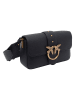 Pinko Leren schoudertas zwart - (B)21 x (H)13 x (D)7 cm