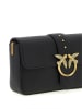 Pinko Leren schoudertas zwart - (B)27 x (H)16 x (D)7 cm