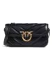 Pinko Leren schoudertas zwart - (B)24 x (H)11 x (D)7 cm