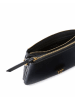 Pinko Skórzana torebka w kolorze czarnym - 22 x 12 x 2,5 cm