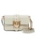 Pinko Leren schoudertas crème - (B)22 x (H)15 x (D)7 cm