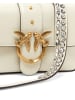 Pinko Leder-Umhängetasche in Creme - (B)22 x (H)15 x (T)7 cm