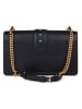 Pinko Leren schoudertas zwart - (B)27 x (H)16 x (D)7 cm