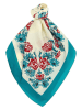 Pinko Doek met zijde crème/petrol - (L)86 x (B)86 cm