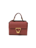 COCCINELLE Leder-Henkeltasche in Bordeaux - (B)19 x (H)15 x (T)8 cm