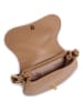 COCCINELLE Leder-Schultertasche in Hellbraun - (B)22 x (H)14 x (T)4 cm