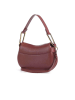 COCCINELLE Leder-Schultertasche in Bordeaux - (B)22 x (H)14 x (T)4 cm