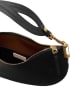 COCCINELLE Leder-Schultertasche in Schwarz - (B)38 x (H)26 x (T)5 cm