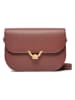 COCCINELLE Leder-Umhängetasche in Hellbraun - (B)27 x (H)20 x (T)8 cm
