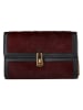 COCCINELLE Leder-Umhängetasche in Schwarz/ Bordeaux - (B)22 x (H)14 x (T)3 cm