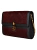 COCCINELLE Leder-Umhängetasche in Schwarz/ Bordeaux - (B)22 x (H)14 x (T)3 cm