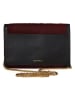 COCCINELLE Leder-Umhängetasche in Schwarz/ Bordeaux - (B)22 x (H)14 x (T)3 cm