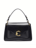 COCCINELLE Leder-Henkeltasche in Schwarz - (B)24 x (H)16 x (T)9 cm