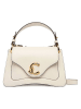COCCINELLE Leder-Henkeltasche in Creme - (B)23 x (H)16 x (T)9 cm