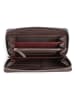 COCCINELLE Leren portemonnee bruin - (B)18 x (H)10 cm